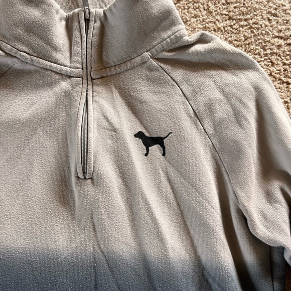 PINK Victoria's Secret Gray Ombre Zip Up Jacket - Picture 2 of 3